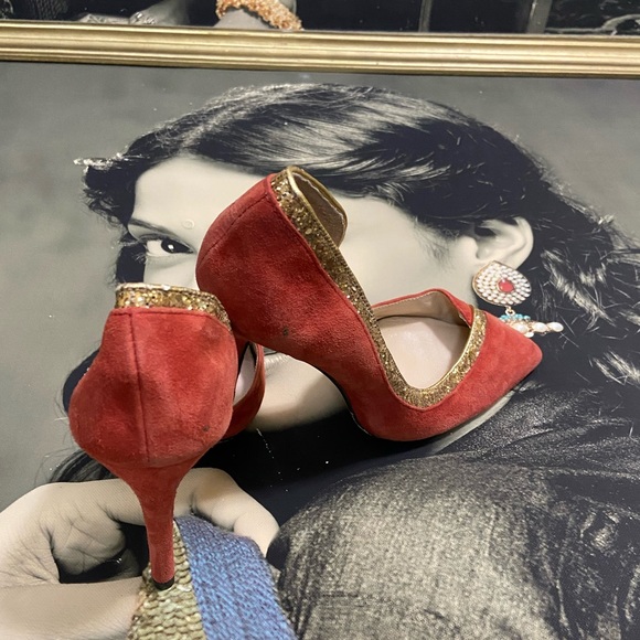 Vero  Cuoio Glitter Heels. Size - 205 . EUR - 36. - Picture 6 of 14